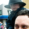 Matt and Ellison Beck at the Rose Parade in Portland, OR